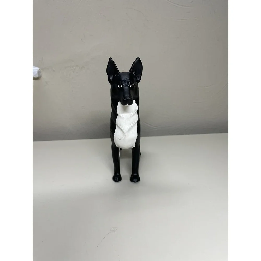 Black German Shepherd Dog Porselain Figurine 7